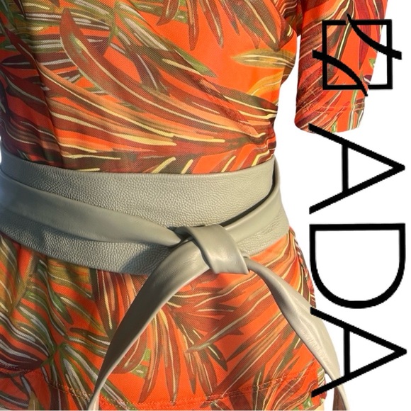 Ada Accessories - NWT $89 ADA Leather Chia Napa Combo Wrap Belt